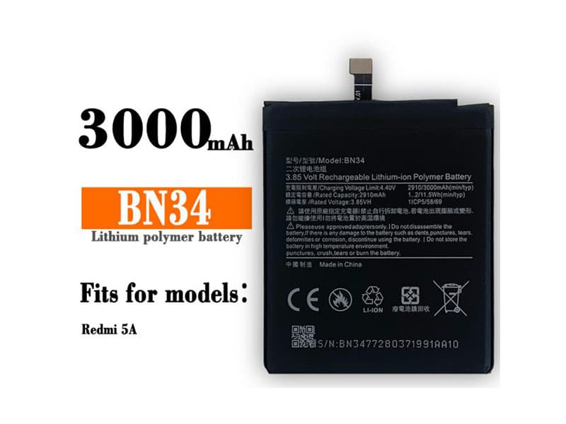 BN34 Batteria Per Cellulare