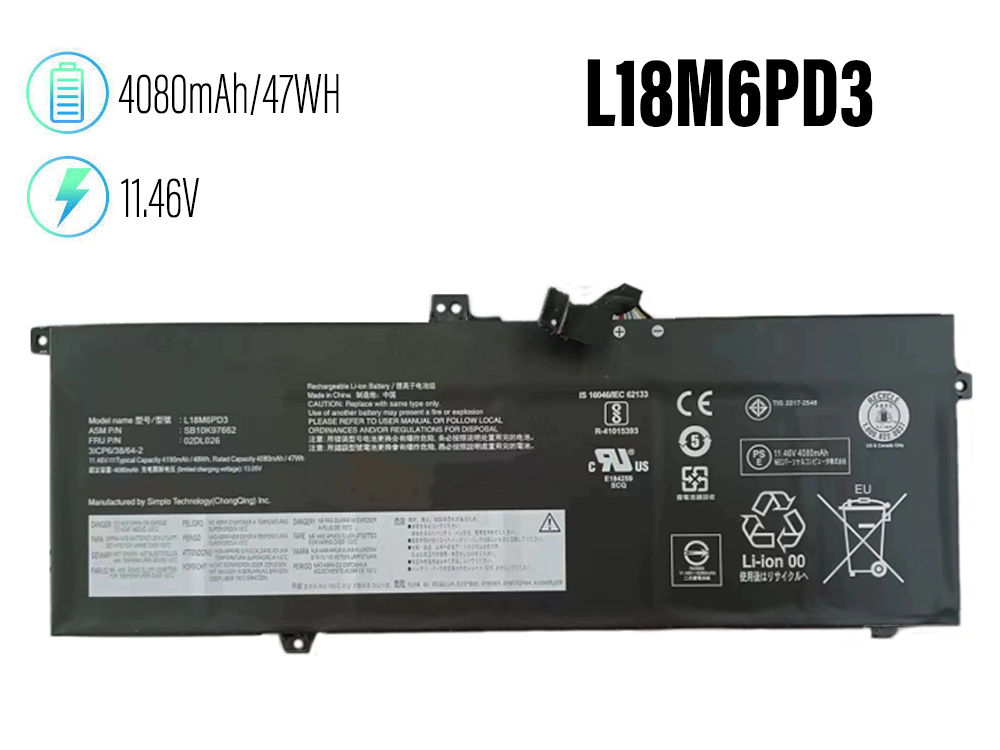 L18M6PD3 Batteria portatile