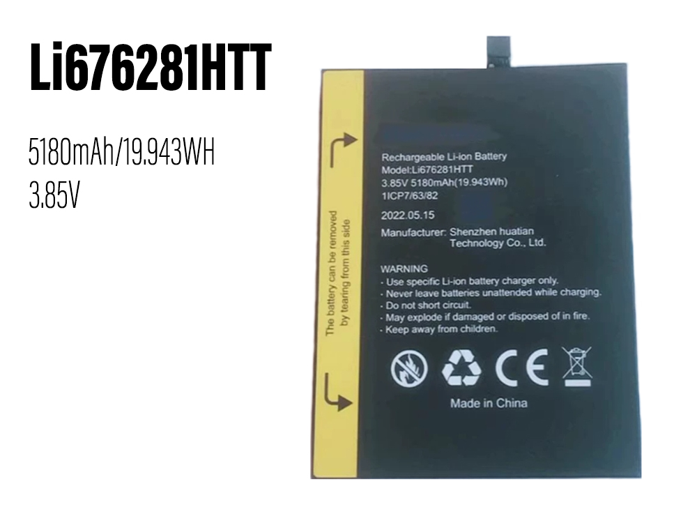 Li676281HTT Batteria Per Cellulare