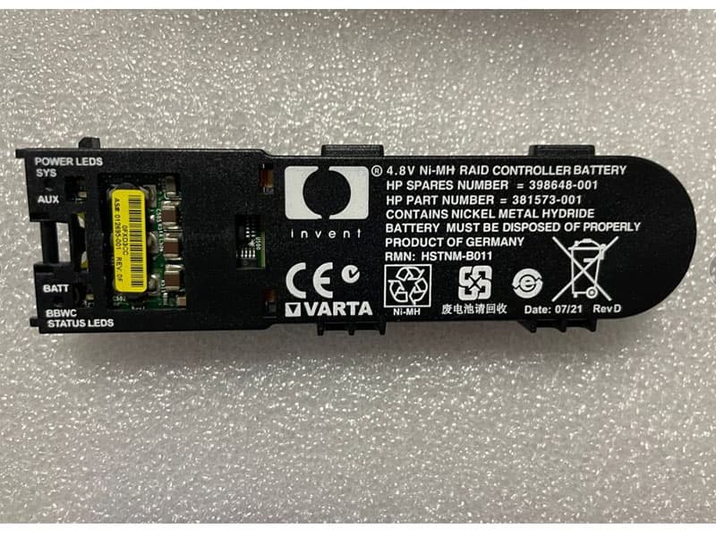 HP 398648-001 381573-001 Ni-MH Smart Array RAID Controlled Battery