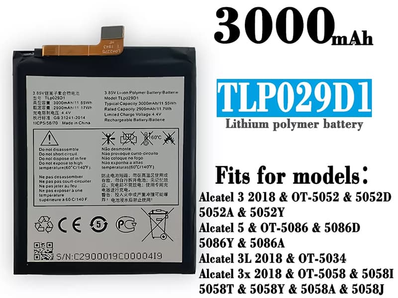 TLP029D1 Batteria Per Cellulare